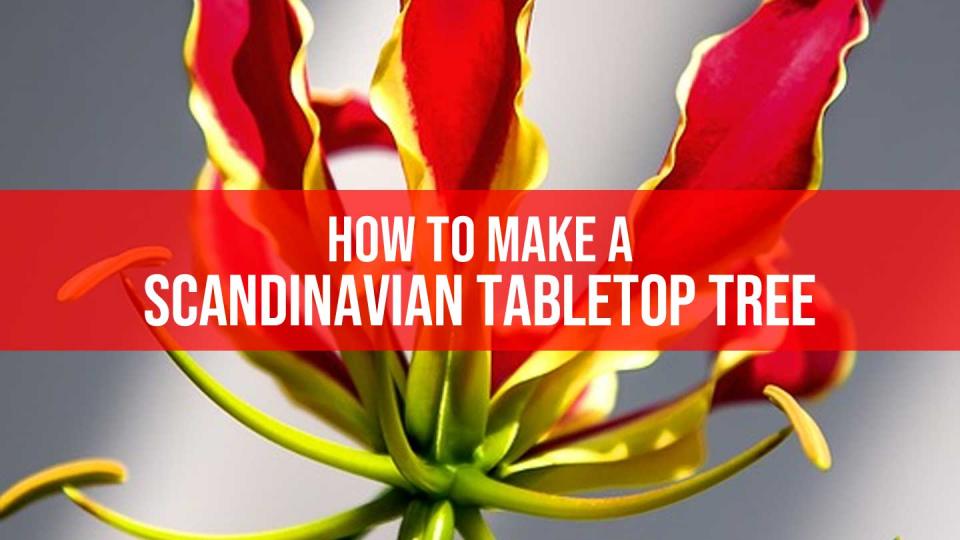 scandinavian tabletop tree