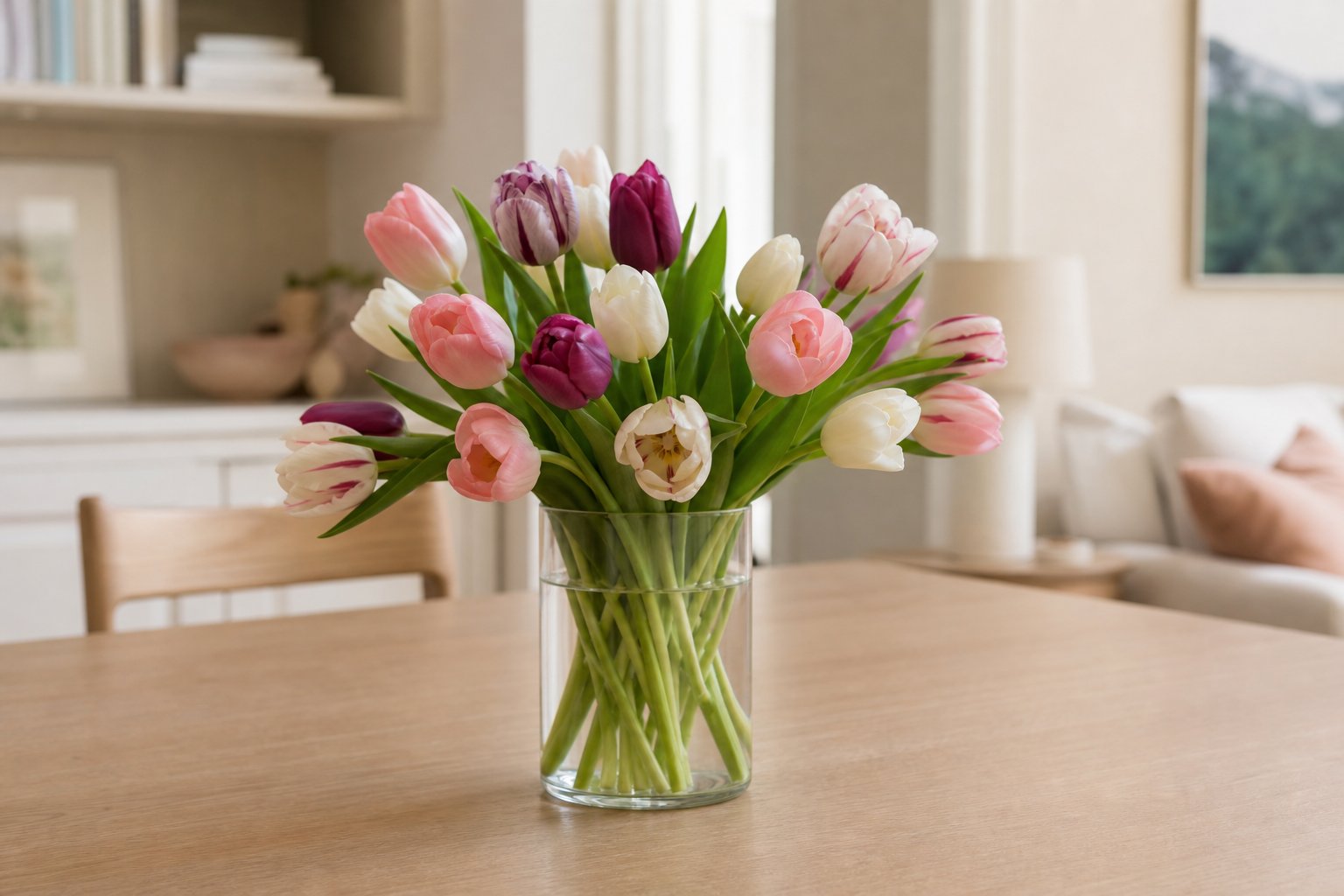 display tulips