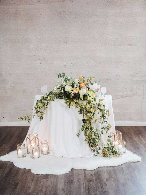 sweetheart table decor ideas