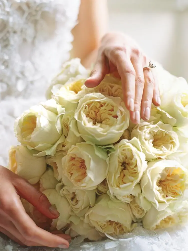 garden rose bouquet
