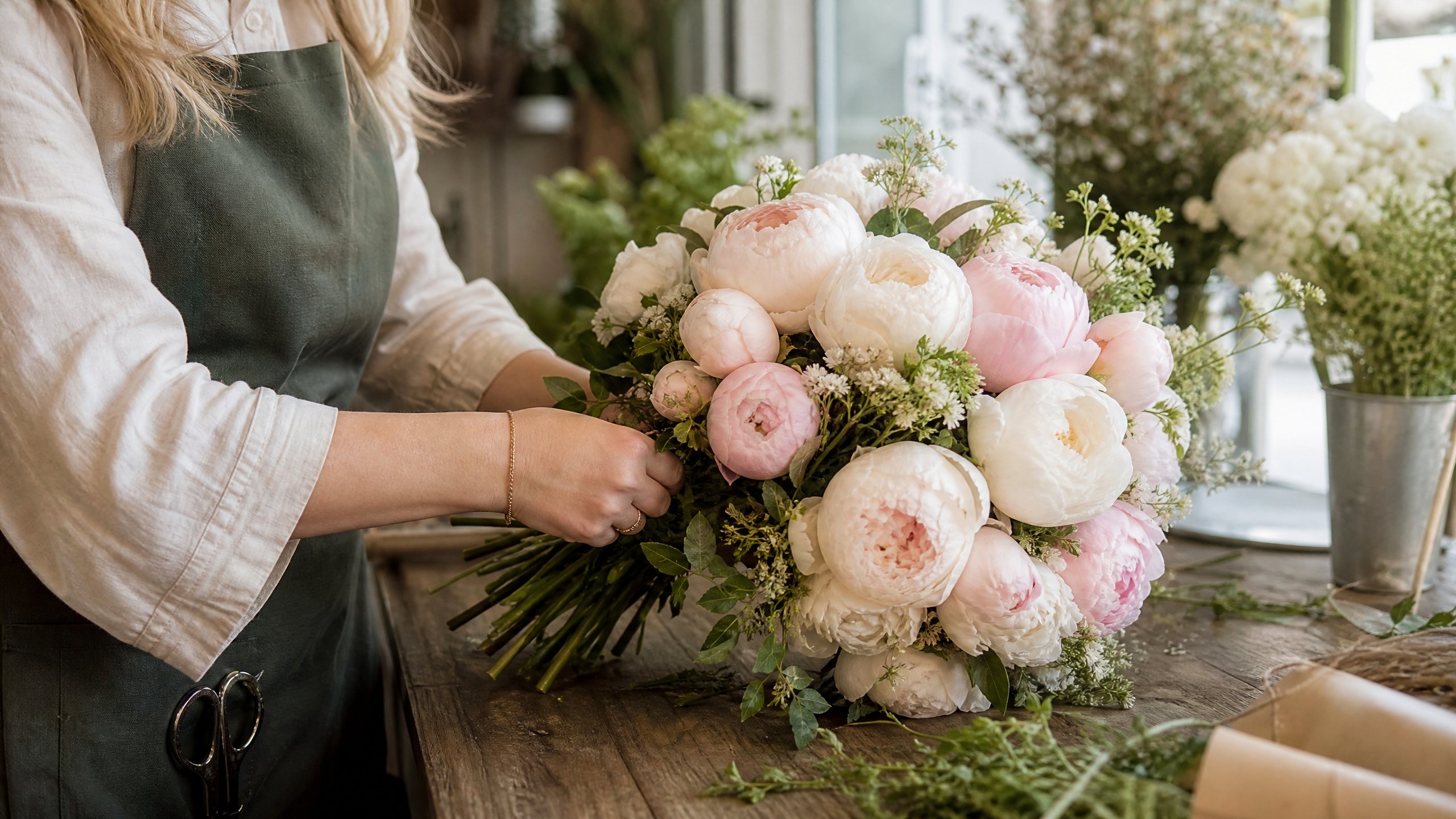 peony wedding flowers