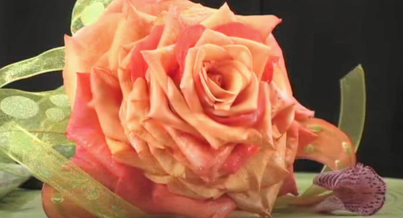 peach comosite flower