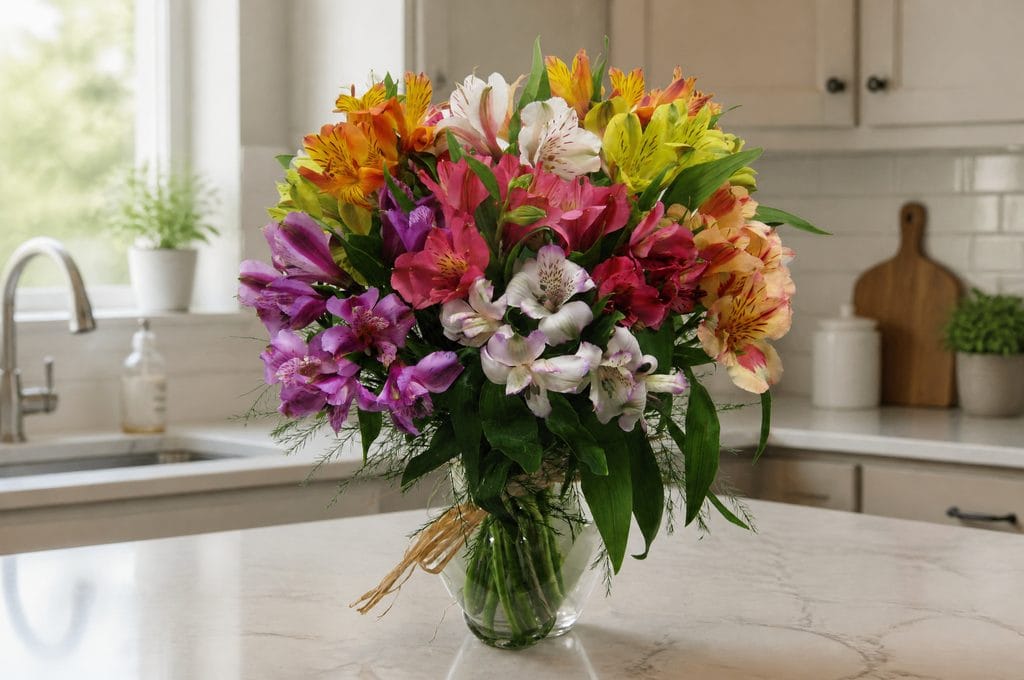 How long will alstroemerias last in a vase?