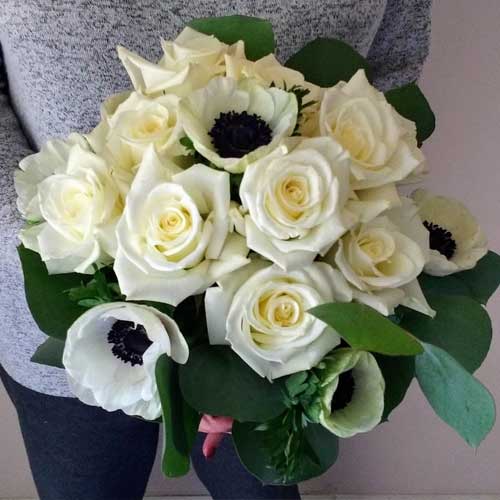 anemone rose bouquet