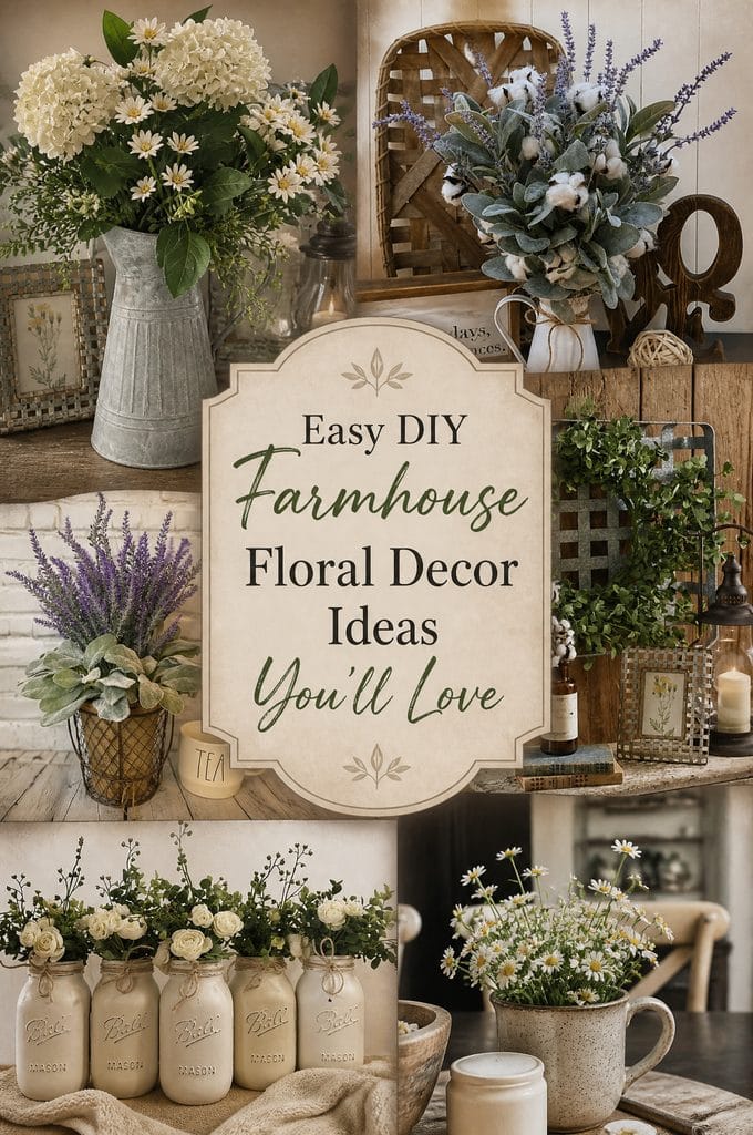 farmhouse floral decor ideas