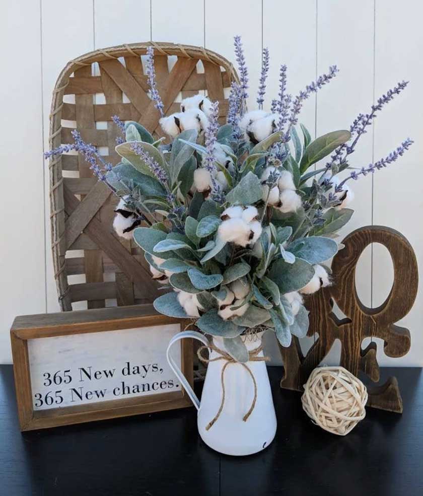 lambs ear flower arrangement