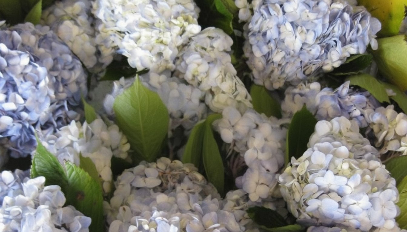 processing cut hydrangeas fi