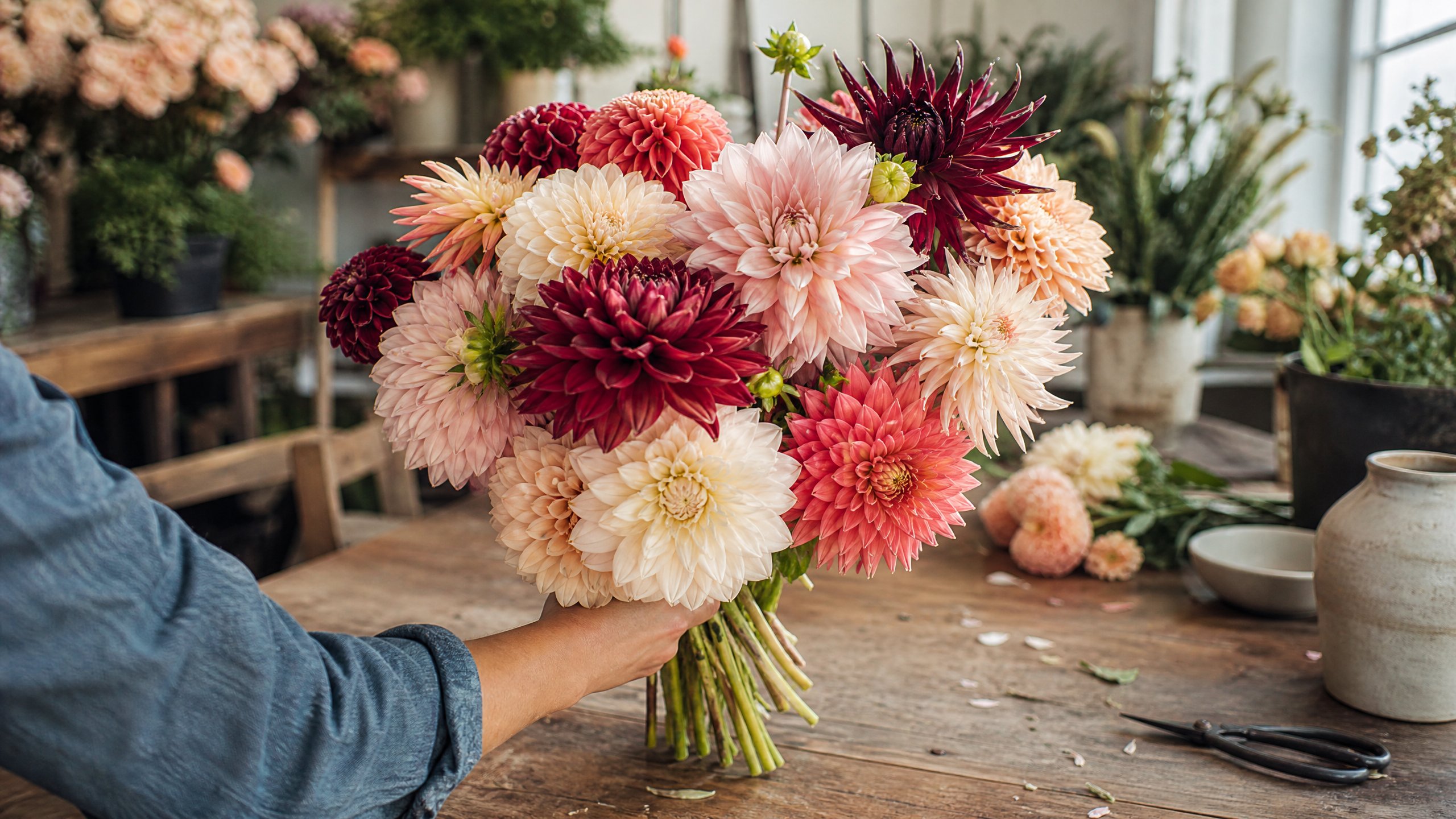 dahlia cut flower care