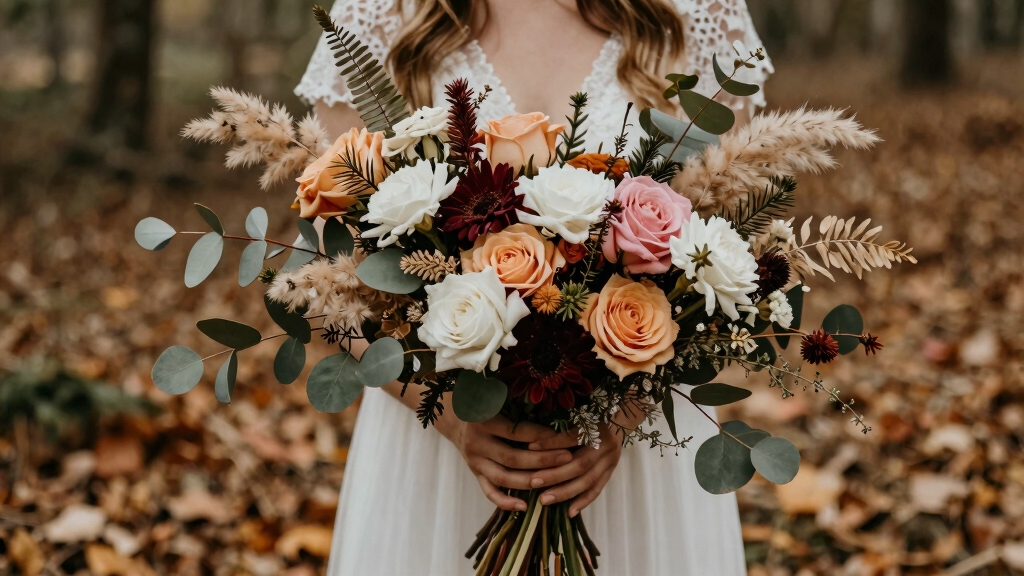 bohemian rustic wedding bouquets
