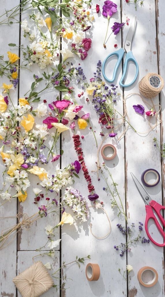bouquet assembly instructions provided