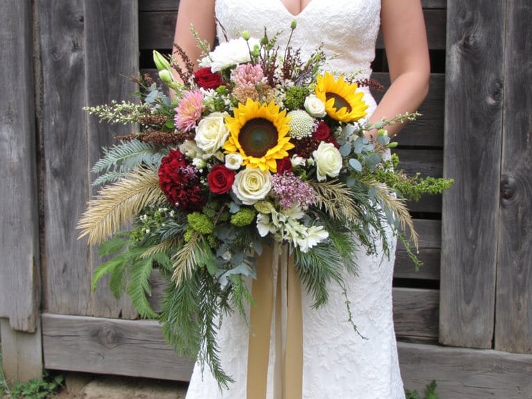 bohemian wedding bouquet ideas