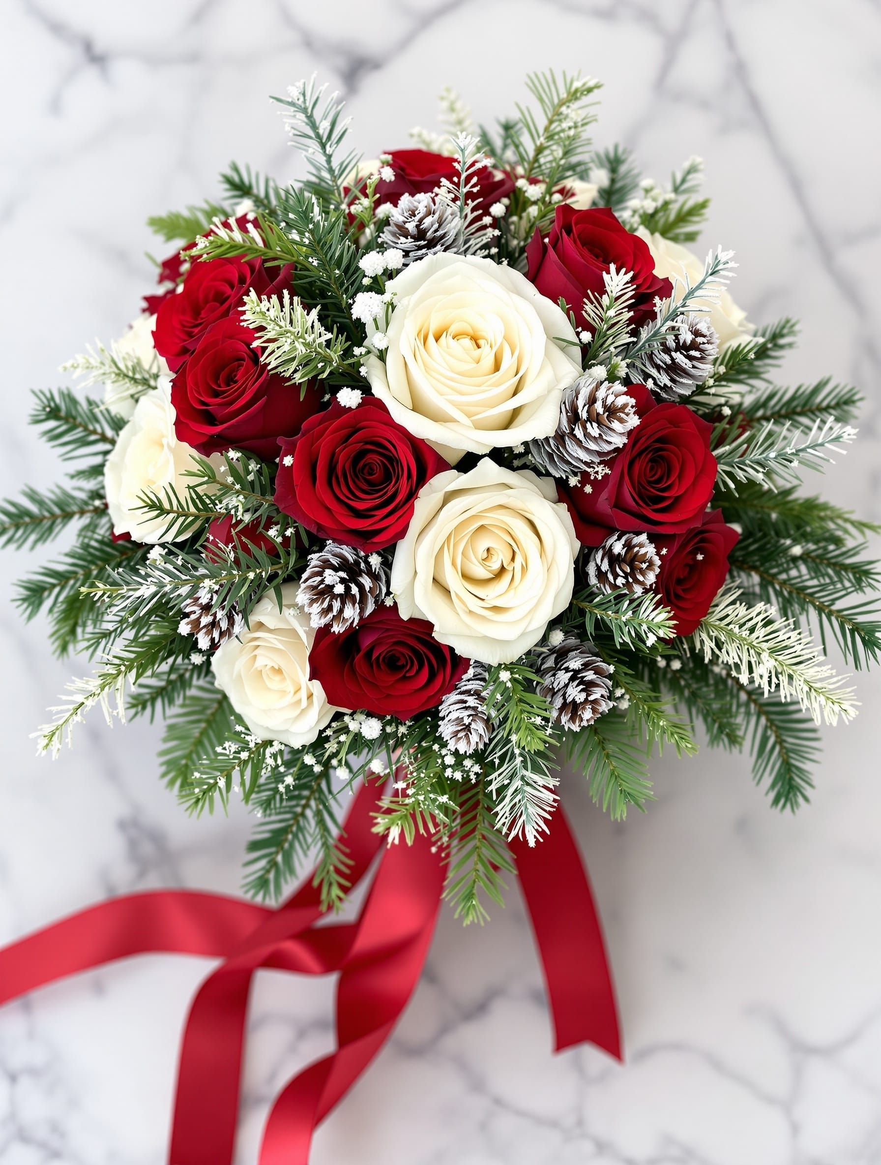 christmas wedding bouquet ideas 0001