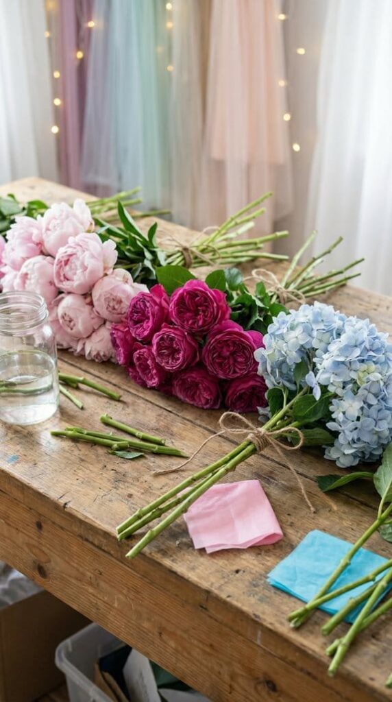 focal blooms shape centerpiece