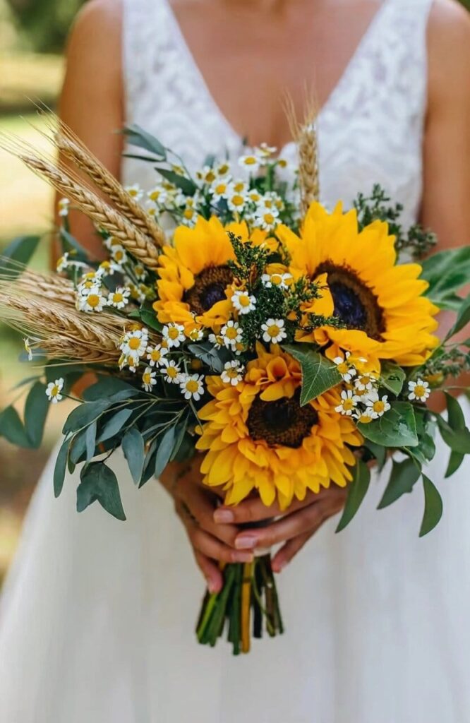 sunflowerboho bouquet