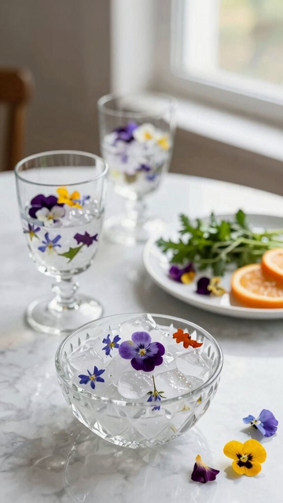 edible flowers elevate drinks and decor
