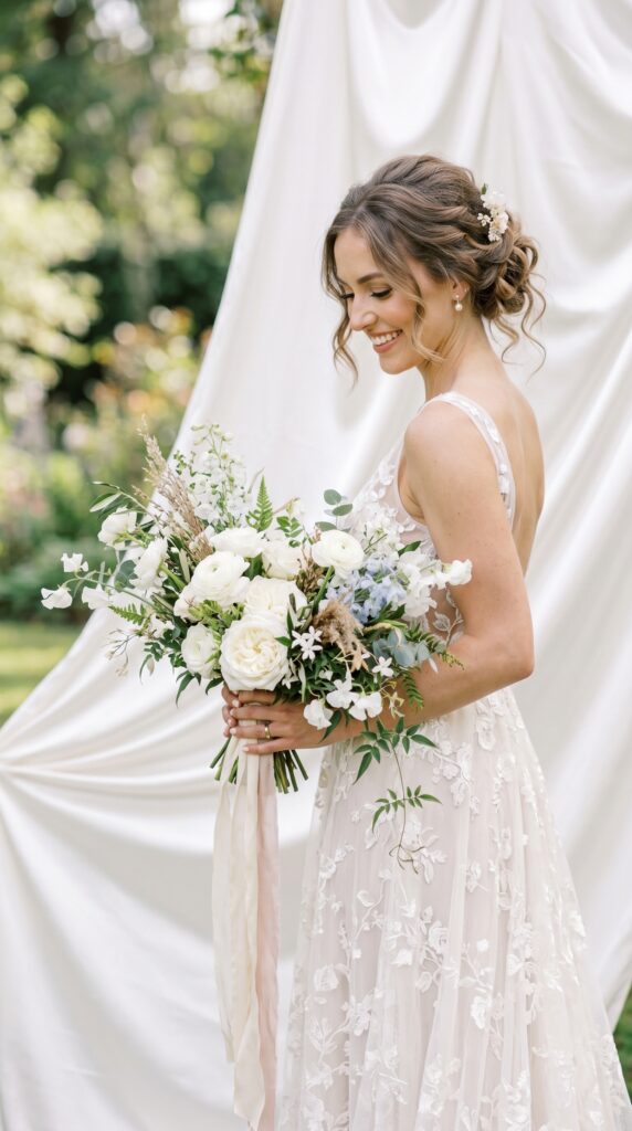 freeform asymmetric organic bouquet