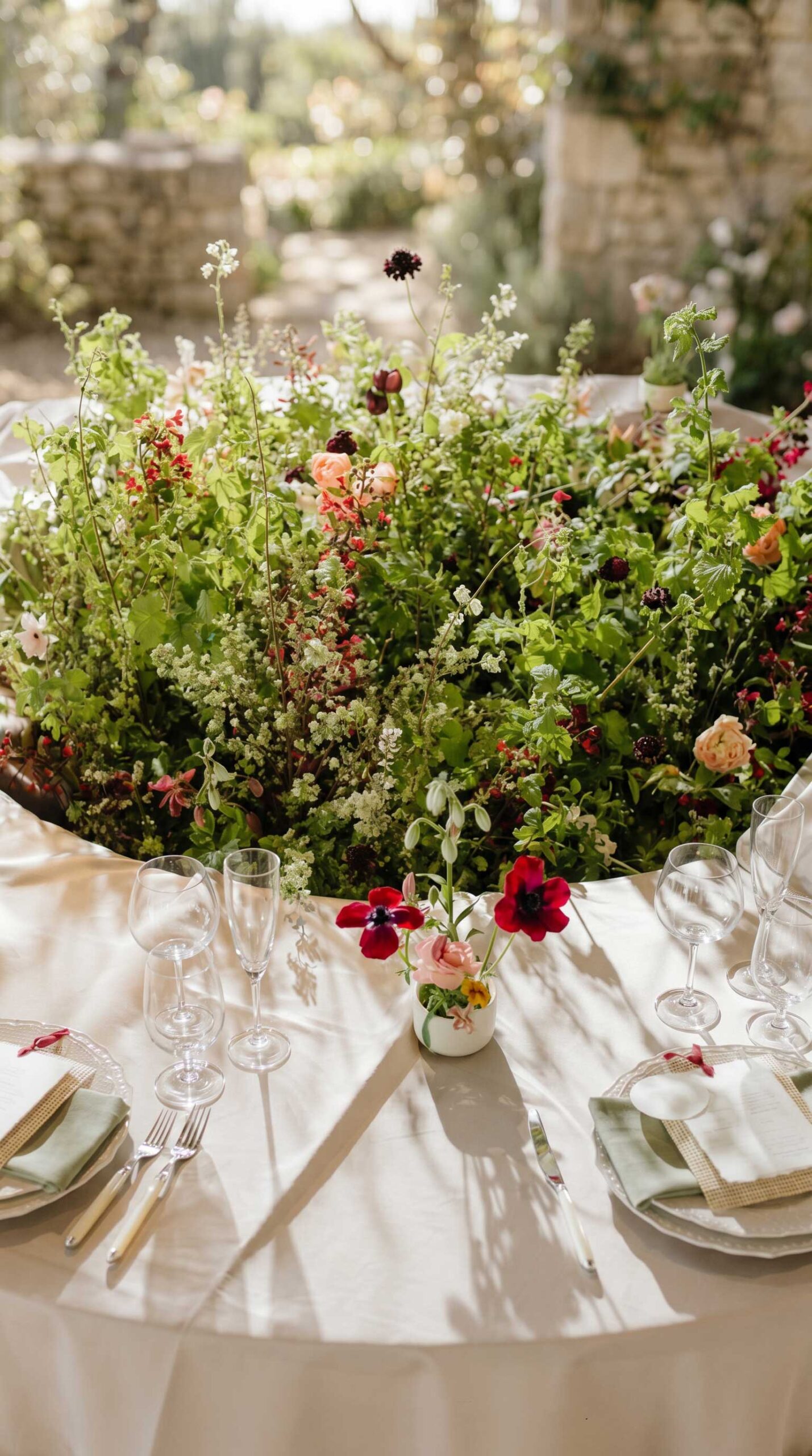 sunken meadow centerpiece