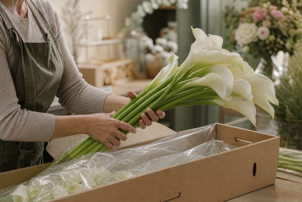 unpack calla lilies