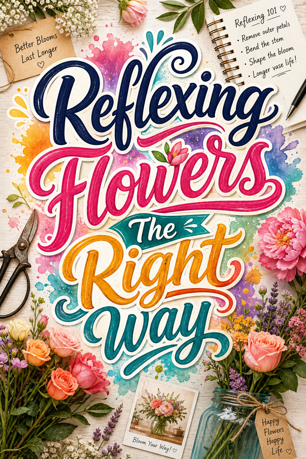 Pinterest graphic for Reflexing Flowers The Right Way