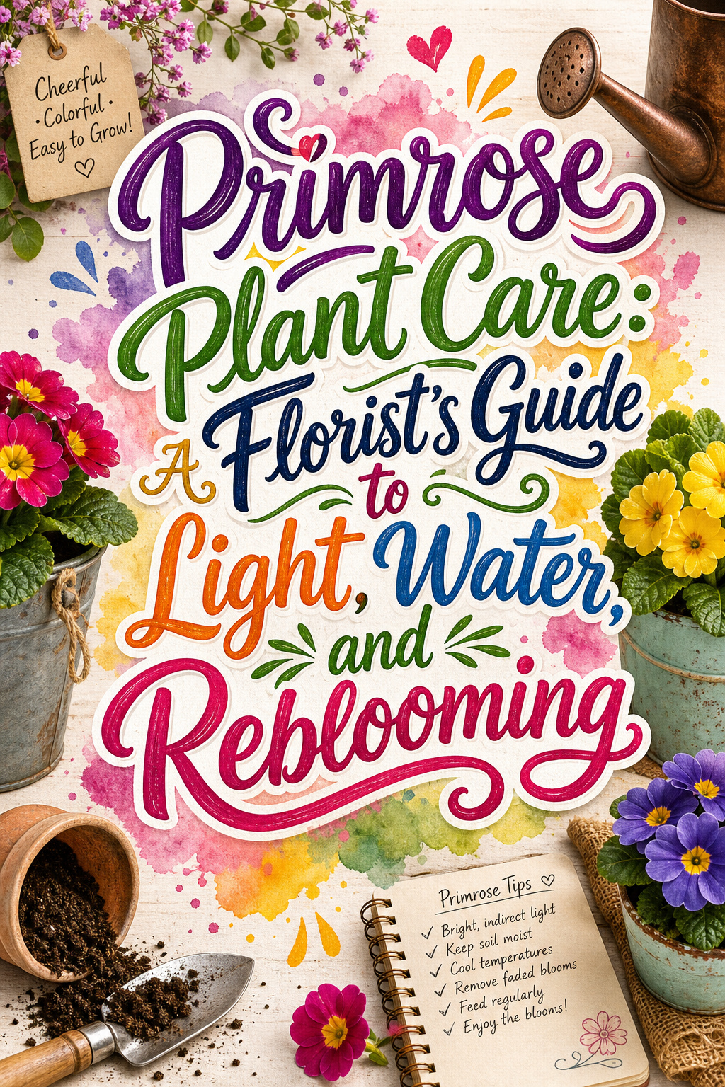 Pinterest graphic for Primrose Plant Care guide