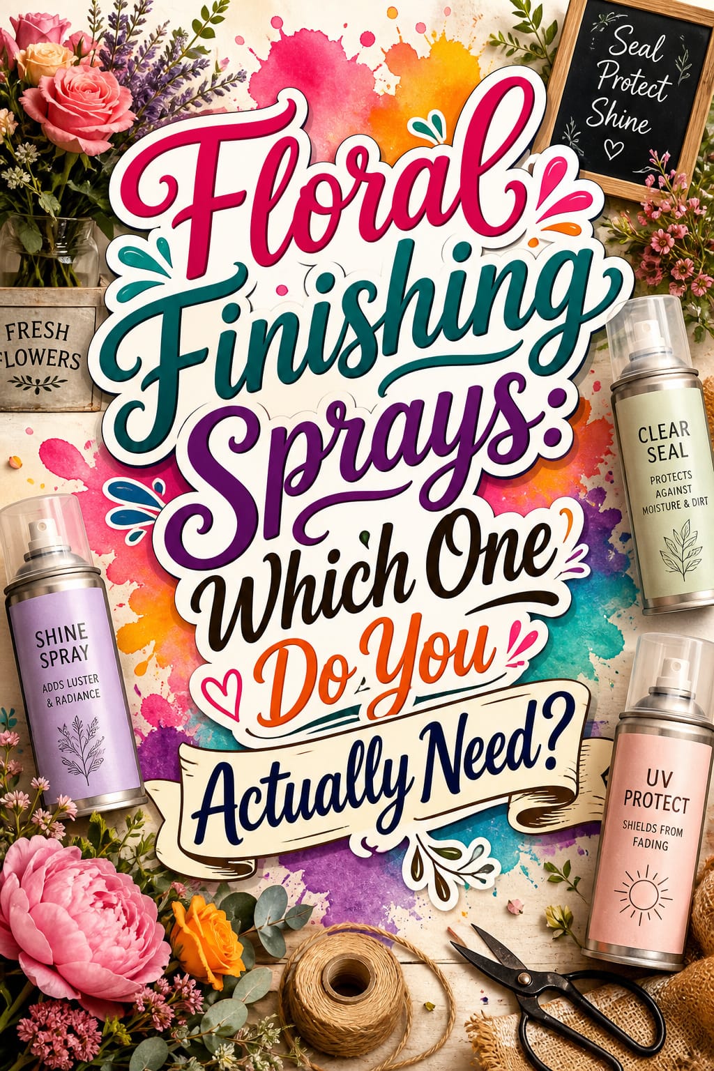 Pinterest graphic for Floral Finishing Sprays: Which One Do You Actually Need?